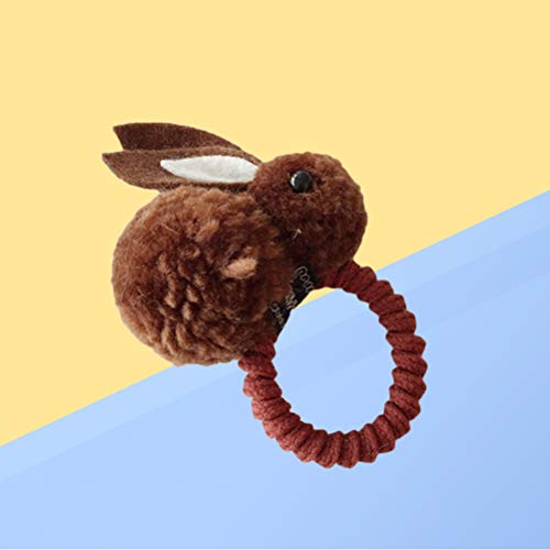 AMOSFUN Conejito de Pascua Orejas de Conejo, Cinta elástica para el Cabello Titulares de la Cola de Caballo Arco para el Cabello Accesorios para el Cabello Traje de Pascua para niños pequeños y bebés