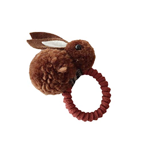 AMOSFUN Conejito de Pascua Orejas de Conejo, Cinta elástica para el Cabello Titulares de la Cola de Caballo Arco para el Cabello Accesorios para el Cabello Traje de Pascua para niños pequeños y bebés