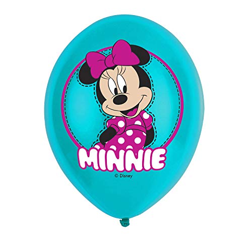 Amscan 9903669 - Globos de látex (6 unidades), diseño de Minnie Mouse , color/modelo surtido