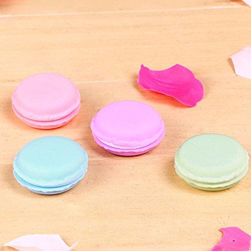 Amybria Mini Cute macaron pastillero Joyero Caja de almacenamiento Pendientes – Caja Necklac Funda de transporte, plástico, Green Small, small