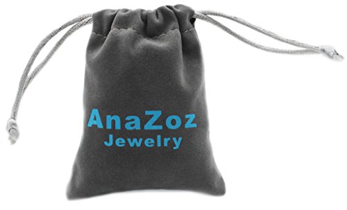 AnazoZ Joyería de Moda 1 Par Gemelos de Hombre Acero Inoxidable Ágata Botones Redondo Color Plata Gemelos Para Hombre