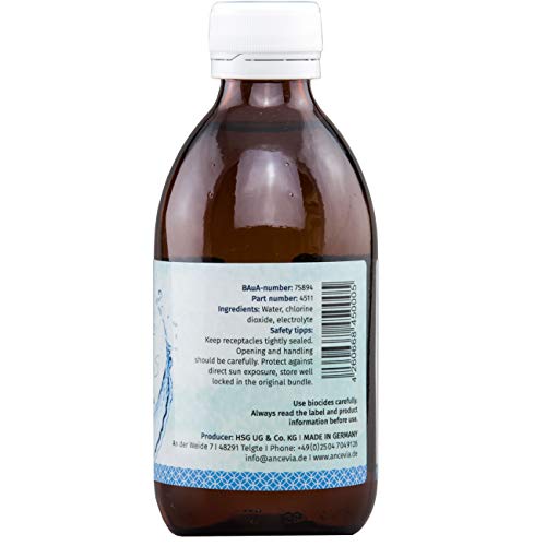 ANCEVIA® - CDS - Solución de dióxido de cloro 0.3% (250 ml) - CDL – Botella de vidrio marrón – Hecha en Alemania