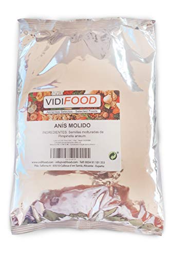 Anís molido - 1kg - Anís en polvo - Especia para repostería y carnes - Sellado y envasado fresco - Dieta cetogénica, paleo y vegana