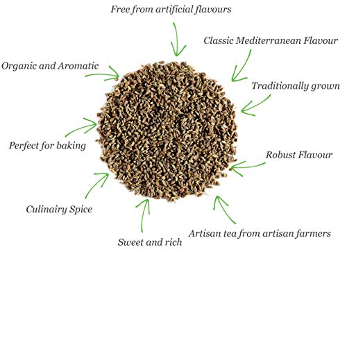 Anís verde orgánico infusión semillas - Ideal para repostería o postres - Pimpinella anisum - matalahúva - matalahúga 100g