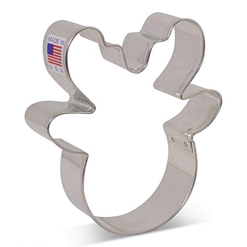 Ann Clark Cookie Cutters Cortador de galletas cabeza/cara de reno por Flour Box Bakery - 9,5 cm