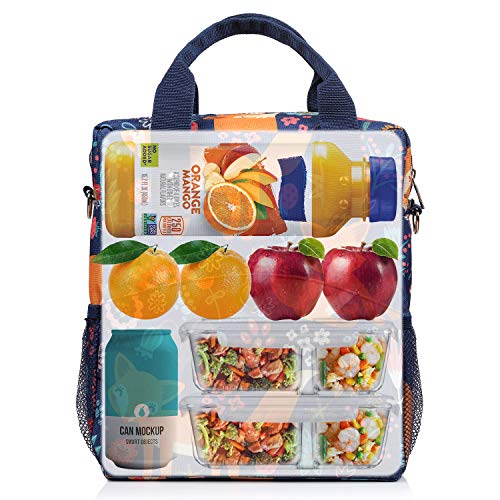 Anpro Bolsa Porta Alimentos,Bolsas Térmicas Comida,Bolsa Nevera para Almuerzo, Trabajo,Playa,Vajilla de Exterior y Picnic, Oficina,Viaje,Bolso Playa Alimiento para Hombre,Mujer,Ninos