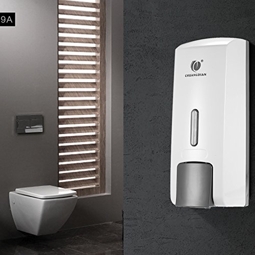 Anself - 300ml Dispensador de Jabón/Champú/Loción para Baño Cocina Hotel, Montado a Pared