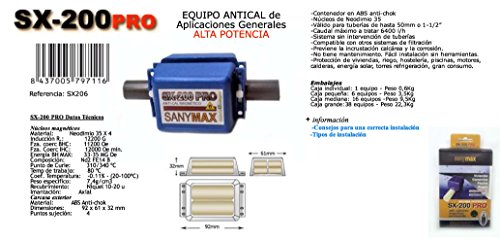 Antiincrustador Antical Magnético Neodimio SX 200 PRO