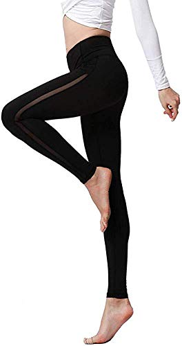 ANXWA Pantalones de yoga para mujer Pantalones deportivos Running Yoga Gimnasio Entrenamiento Medias Leggings,S