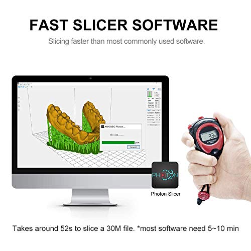 ANYCUBIC Impresora 3D Photon LCD UV Pantalla Tactil Inteligente Alta Precisión Tamaño de Impresión 115mm * 65mm * 155mm