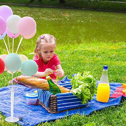 Anyingkai Palos Para Globos,Palos para Globos Transparentes,Varilla de Globo,Palos Para Globos Largos,Soporte Para Globos de Cumpleaños,Soporte de Globos,Palos para Globos,árbol de Globos (Z4)