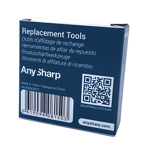 AnySharp - Herramientas de afilar de repuesto para afilador de cuchillos con ventosa