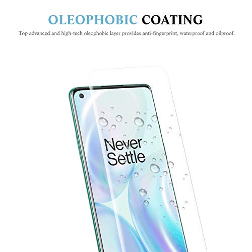 apiker 4 Unidades Protector Pantalla Soft TPU Compatible con Oneplus 8 5G, Cobertura Máxima, Sin Burbujas, Sin Aplicación Húmeda, 24 Horas de Autocuración