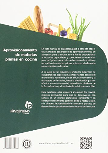 Aprovisionamiento de materias primas en cocina: Recepción, clasificación y conservación de alimentos (Hostelería y turismo)