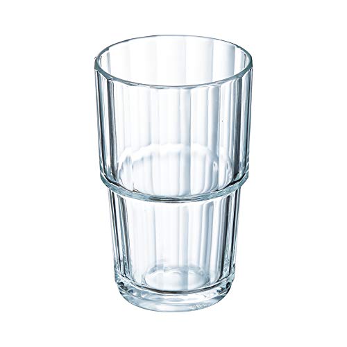 Arcoroc ARC 61697 Norvege - Juego de 6 vasos (250 ml, cristal), transparente