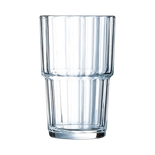 Arcoroc ARC 61697 Norvege - Juego de 6 vasos (250 ml, cristal), transparente