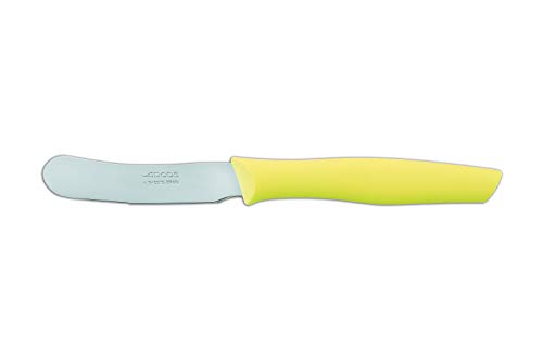 Arcos 188076 Cuchillo Mantequilla, Acero_Inoxidable, Amarillo, 70 mm