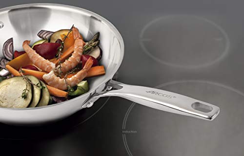 Arcos Forza - Wok de 28 cm, color plata