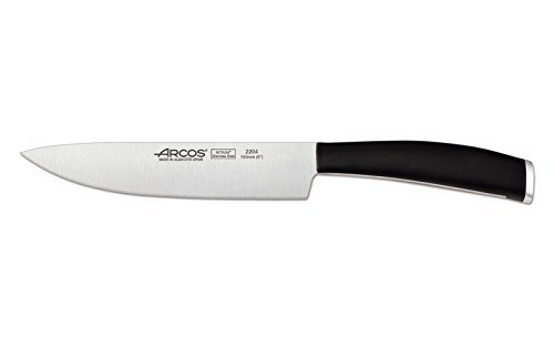 Arcos Serie Tango - Cuchillo de Cocina - Hoja de Acero Inoxidable Nitrum 160 mm - Mango de Polipropileno Color Negro