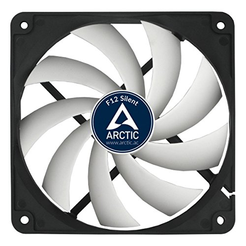 ARCTIC F12 Silent - 120 mm - F-Series Ventilador de Caja para CPU, Gris/ Blanco