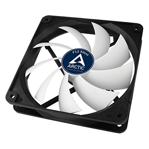 ARCTIC F12 Silent - 120 mm - F-Series Ventilador de Caja para CPU, Gris/ Blanco