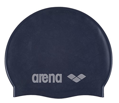 Arena Classic Jr Gorro de Natación, Unisex niños, Azul (Denim/Silver), Talla Única