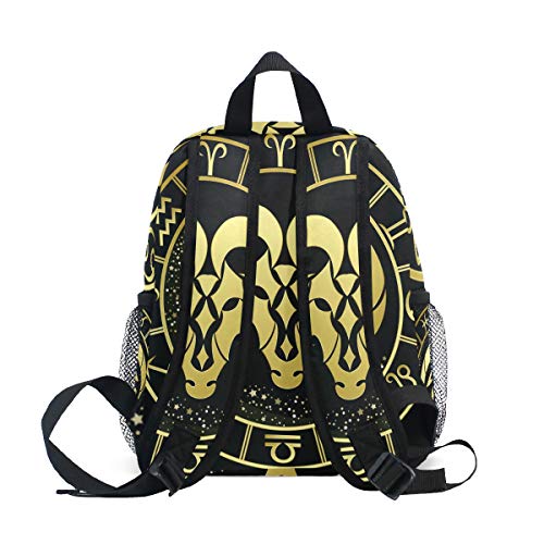 Aries Signo del Zodiaco Mochila Escolar Estudiante Bolsas de Libros para niños Viaje Daypack niña niño 3-8 años de Edad Preescolar