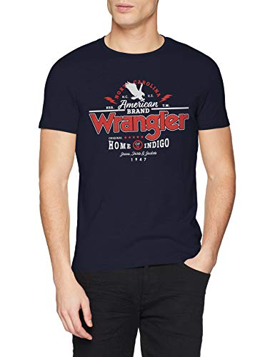 Arizona Stretch El Camino Americana Logo Te Camiseta, Azul (Navy K35), Small para Hombre