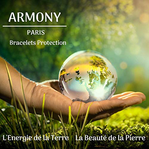 ARMONY PARIS Pulsera Protección, Marca Francesa, Pulsera Tibetano para Mujer y Niñas, Chakras