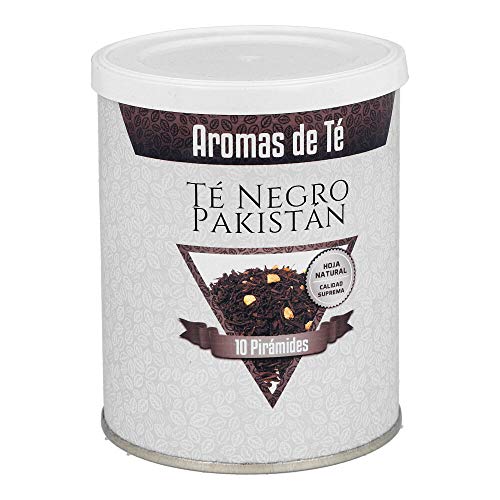 Aromas de Té - Pirámides de Té Negro Pakistan - Contiene Clavo, Canela, Cardámomo, Vainilla, Jengibre y Aromas Naturales - Efecto Digestivo y Antiinflamatorio - Sabor Picante y Fresco - 10 Pirámides