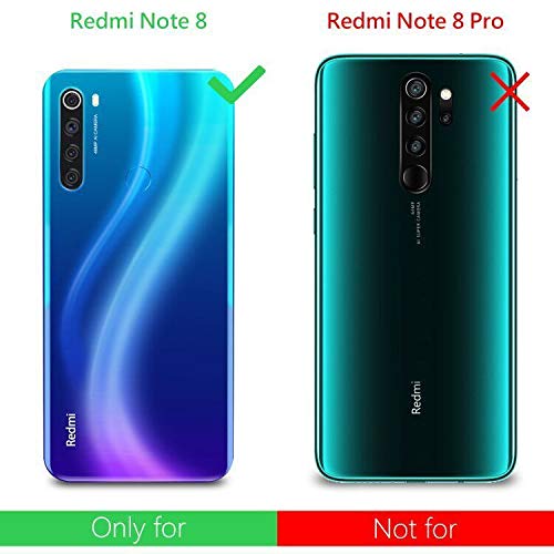 AROYI Funda Xiaomi Redmi Note 8, Ultra Slim Doble Cara Carcasa Protector Transparente TPU Silicona + PC Dura Resistente Anti-Arañazos Protectora Case Cover para Xiaomi Redmi Note 8