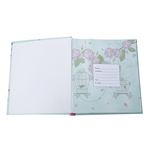 ARPAN BL57-X2 Álbum 5 x 7 Pulgadas, Espacio de Escritura para 200 Fotos, 13 x 18 cm, tamaño Perfecto para Regalo de Boda, Aniversario, cumpleaños, 2 Unidades (Jaula de pájaros Vintage Rosa), Papel