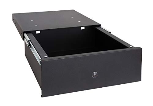 Arregui 22100-S1 - Caja fuerte para su instalación oculta en el zócalo del armario de cocina, 19L, 410x148x450mm, Negro