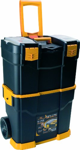 Art Plast 6700R caja de herramientas - cajas de herramientas (46 cm, 28 cm, 66,5 cm) Negro, Naranja