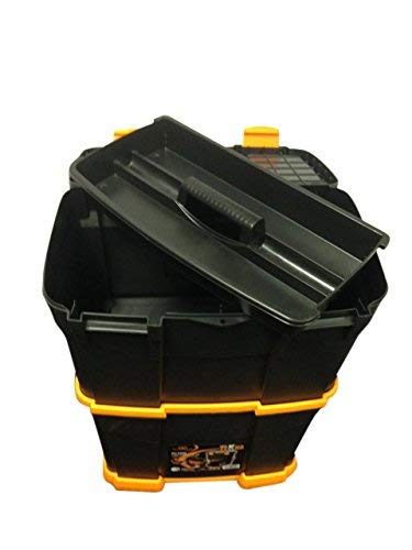 Art Plast 6700R caja de herramientas - cajas de herramientas (46 cm, 28 cm, 66,5 cm) Negro, Naranja