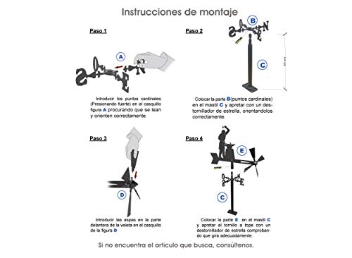 Arthifor Veleta de Viento para Jardín con Silueta de Dragón, Metal, Negro Mate