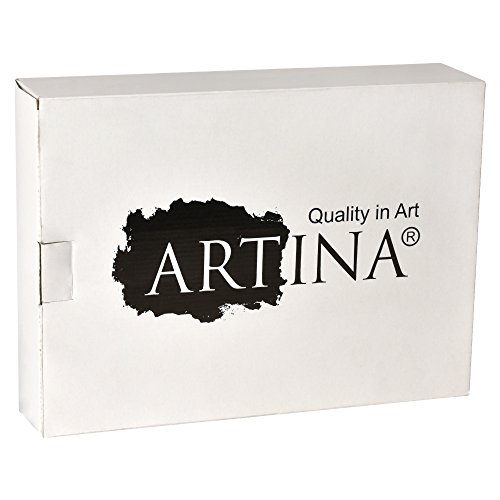 Artina Set de Pintura 127 Piezas Bologna maletín Madera óleos lápices de Colores Acuarelas acrílicos - Kit de Pintura