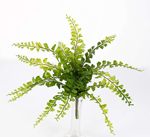 artplants.de Adiantum Artificial con 16 frondas, con Vara de Ajuste, 35cm, Ø 40cm - Culantrillo de Pozo - Flor Decorativa