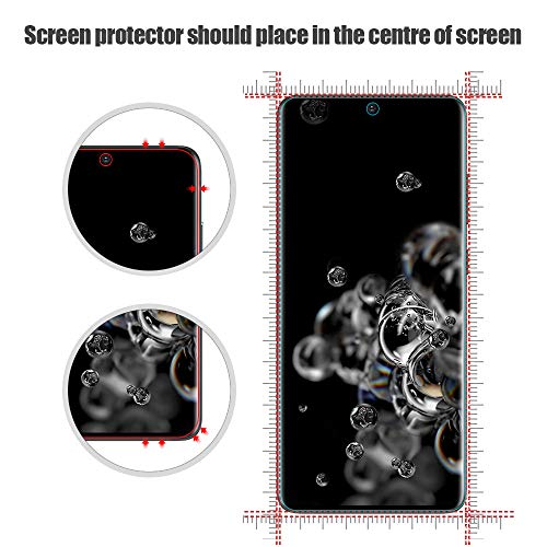 AsBellt Protector Pantalla Galaxy S20 Ultra (2*Protector de Pantalla de Cristal+1*Protector de Cámara) Cristal Templado para Samsung S20 Ultra (6.9")