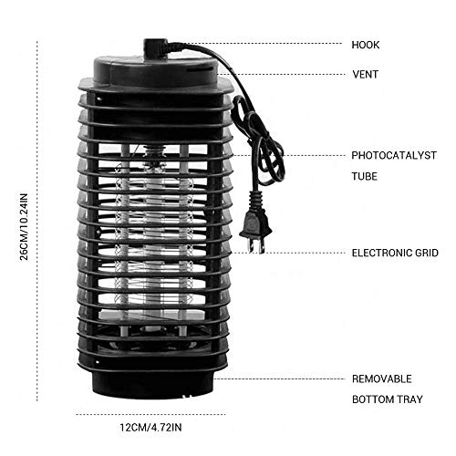 Asesino del Mosquito de la lámpara eléctrica-Interior y Exterior Moscas de plagas insecticida no tóxico eléctrico de Escritorio de la lámpara UV-Control Electrónico de Malla Patio, SYL