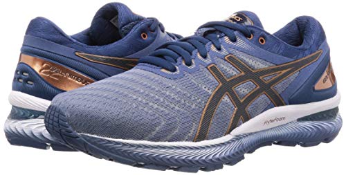 Asics Gel-Nimbus 22, Zapatillas de Running por Hombre, Gris (GlacierGrey/GraphiteGrey 023), 43.5 EU