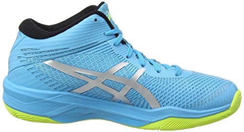 Asics Volley Elite FF MT, Zapatos de Voleibol para Mujer, Azul (Aquarium/Silver 400), 42 EU