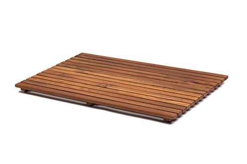 AsinoX Tarimas de Ducha y baño, Madera, Natural, 50 x 80 cm