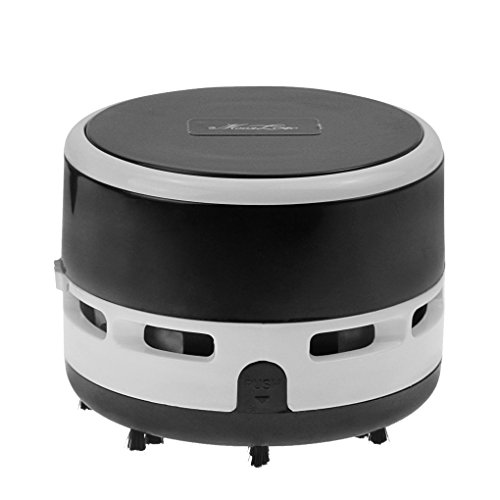 Aspirador portátil de mesa para el hogar, cocina, mini migas para coche, oficina, computadora o escritorio, removedor de polvo (negro)