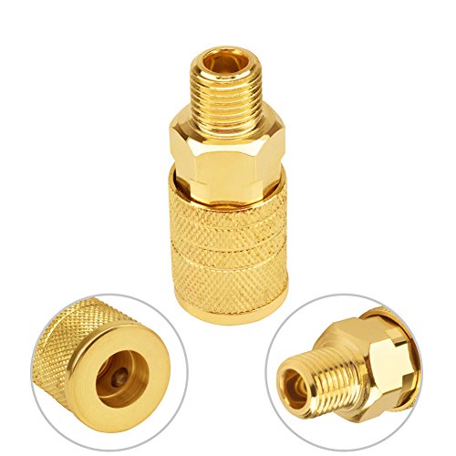 astarye Conector de Aire Conector de Aire Conector, Kit de 1/4 NPT Conector de Aire 12 Unidades de Tipo Industrial D Conector