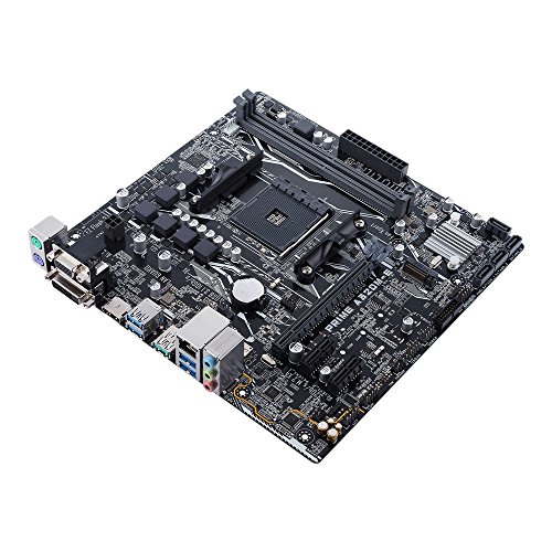 ASUS PRIME A320M-E - Placa Base AMD AM4 mATX con iluminación LED, DDR4 3200MHz, 32Gb/s M.2, HDMI, SATA 6Gb/s, USB 3.1 Gen 2