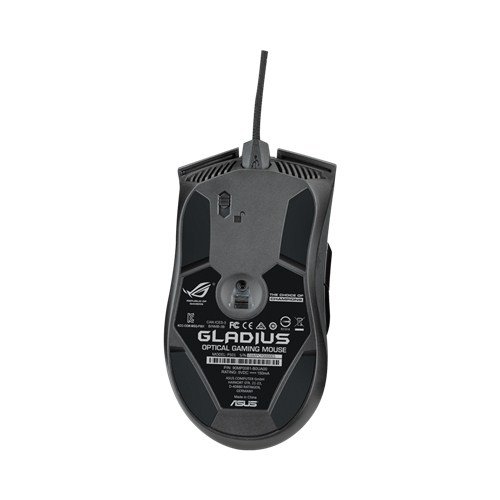 ASUS ROG Gladius - Ratón óptico Gaming 6400 dpi y Resistencia a Clic Personalizable, Color Negro