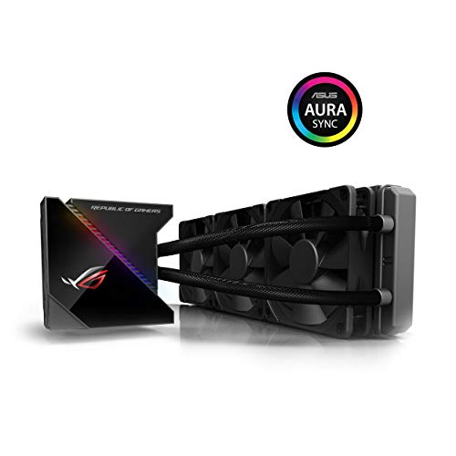 ASUS ROG RYUJIN 360 - Sistema de refrigeración líquida de CPU con OLED de Color, Aura Sync RGB, Tubo de Goma Reforzado de 38 cm, Ventiladores iPPC Noctua Industrial PWM de 120 mm