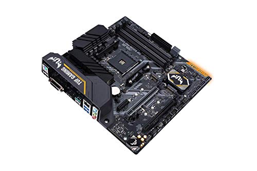 ASUS TUF B450M-PRO Gaming - Placa Base de Gaming mATX AMD B450 con iluminación Aura Sync RGB LED, Soporte de DDR4 3553 MHz, Dos M.2 y USB 3.1 Gen. 2 Nativo, soporta Ryzen 3000