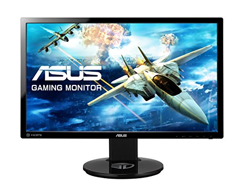 ASUS VG248QE Serie VG248 - Monitor de Gaming de 24" (Full-HD 1920x1080, 1 ms, Free-Sync, HDMI x2, DisplayPort, D-Sub Flicker-Free, Panel TN, altavoces, con base ergonómica), color Negro